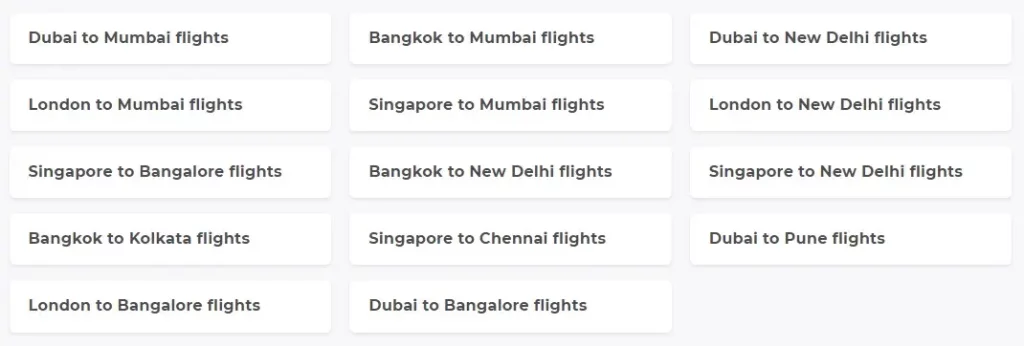 International Flight Booking
