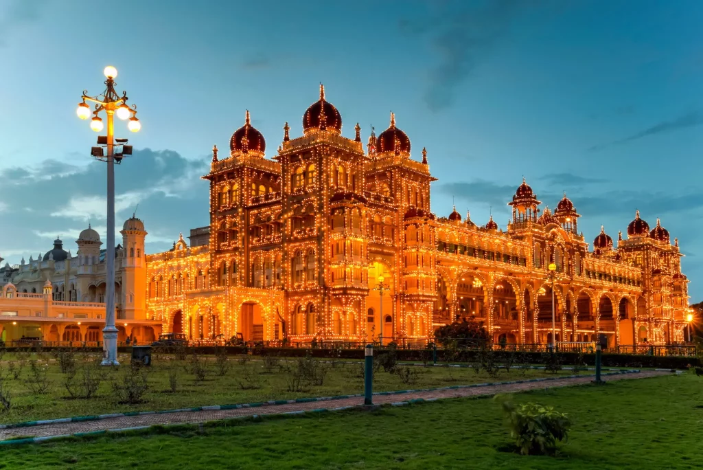 Mysore Palace Lighting at Evening