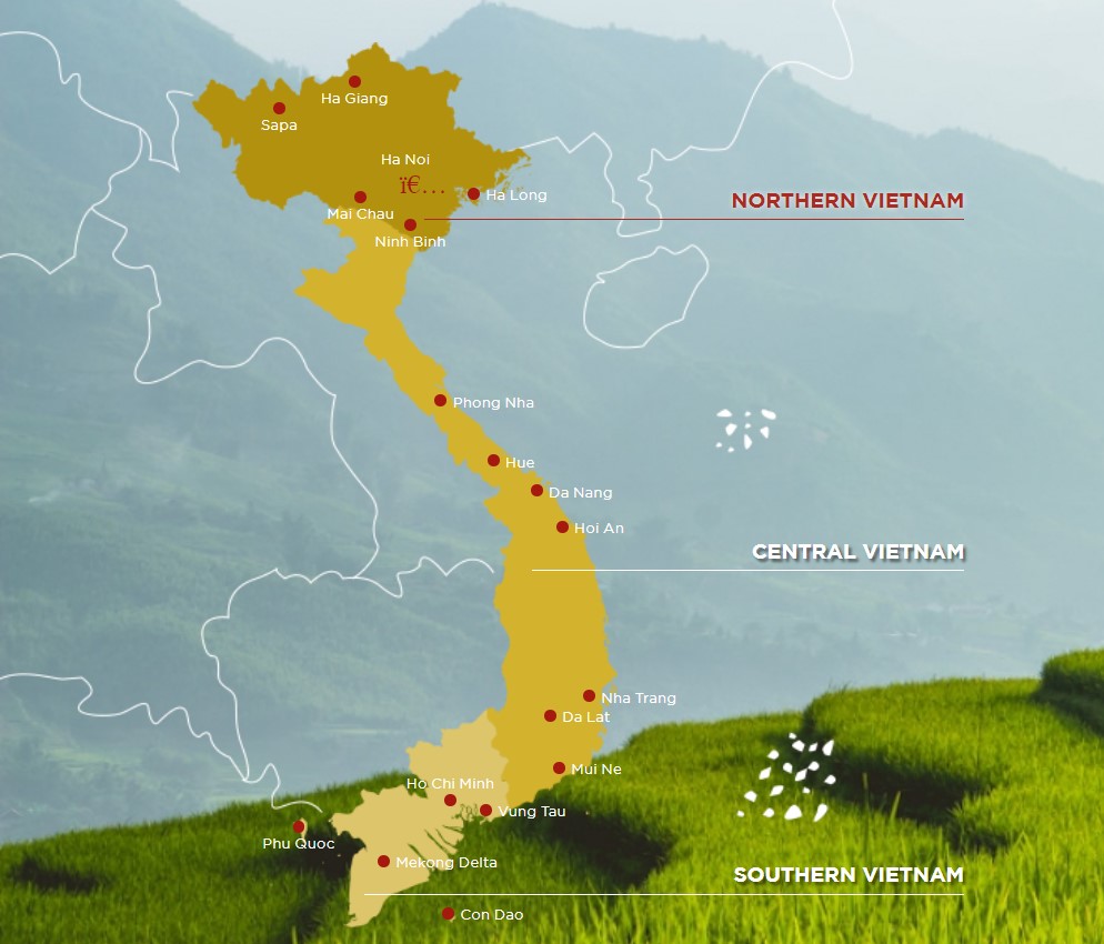 Vietnam Tourism Map