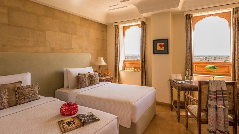 Bedding Fort Room Suryagarh Jaisalmer 768x432