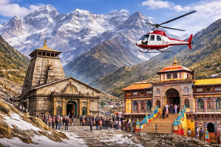 Do Dham Yatra By Helicopter Same Day 768x512