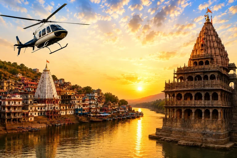 Helicopter Jyotirlinga Yatra Package – Omkareshwar Mahakal Darshan 768x512